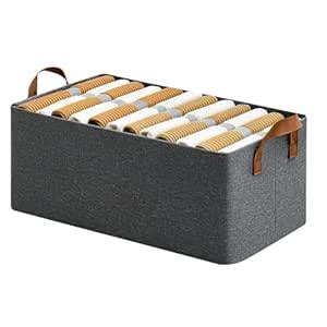 DALUCI Foldable Cloth Organizer for Wardrobe – Fabric Storage Box with ...
