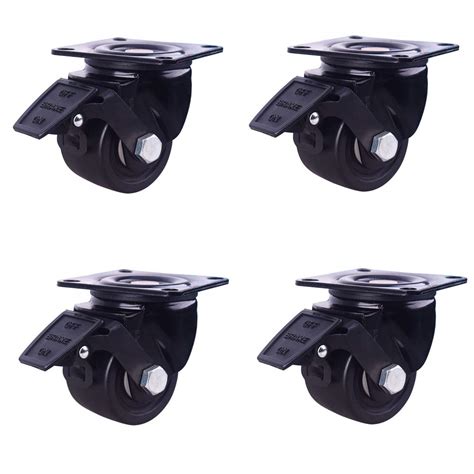 Casters Industrial Load 300kg Trolley Wheel Scaffold Flatbed Silent ...