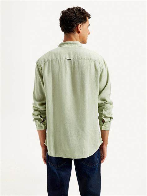 Men's Redloop Solid Slim Fit Linen Shirt – Levis India Store