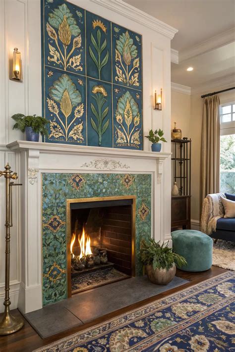 17+ Stunning Floor to Ceiling Tile Fireplace Ideas - Oh Loft