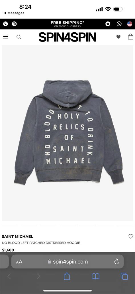 W2C Saint Michael hoodie : r/FashionReps