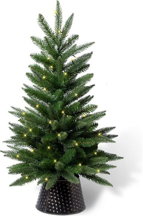 Buy 3ft Pre-lit Artificial Green Christmas Tree, Mini Tabletop ...