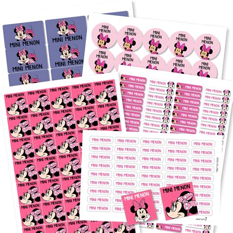 Waterproof Name Labels for Kids - Minnie Mouse / Label Shabel – Labelshabel