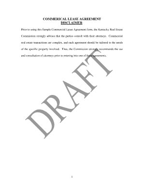 Bill Of Sale Form Kentucky Commercial Lease Agreement | pdfFiller