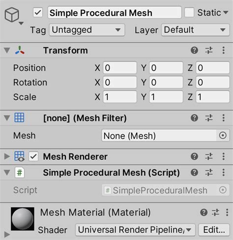 Unity Procedural Mesh 的图像结果