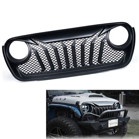 Buy Car Exterior Front Bumper Radiator Racing Grilles For Jeep Wrangler ...