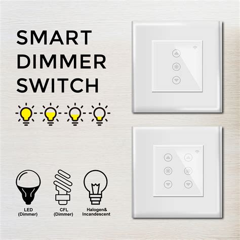 Smart WiFi Smart Touch Panel Dimmer Light Retrofit for Anchor Roma ...