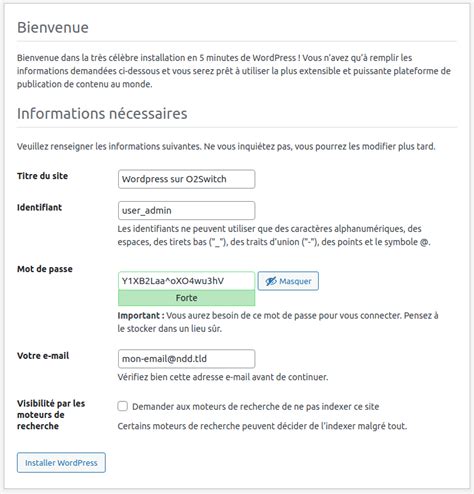 Image result for Installer WordPress Sur O2switch