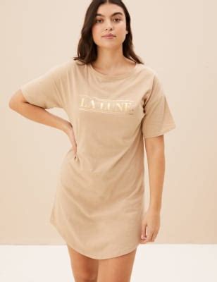 2pk Pure Cotton Printed Short Nightdresses