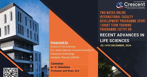TWO WEEKS ONLINE INTERNATIONAL FACULTY DEVELOPMENT PROGRAMME (IFDP ...
