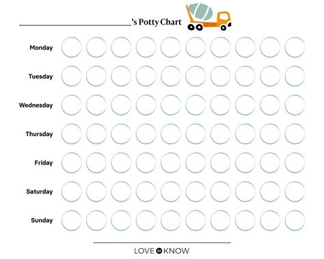 Free Potty Chart