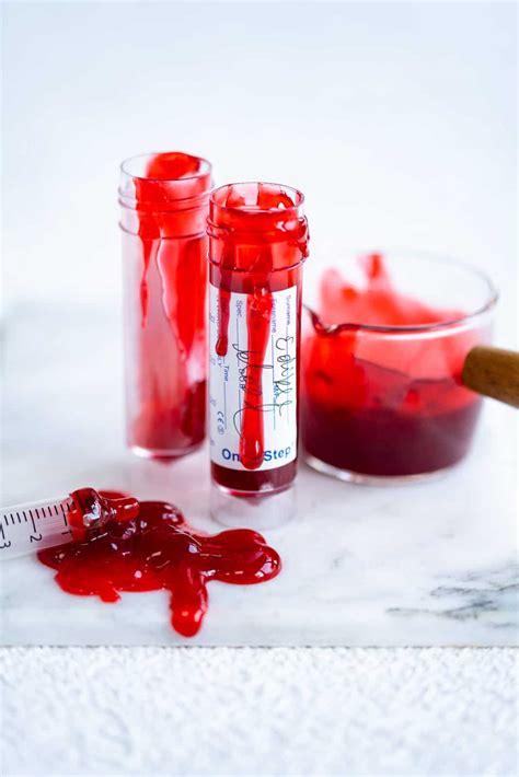 Edible Fake Blood – Perfect for Halloween! - Supergolden Bakes