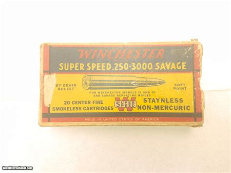 Winchester Super Speed .250-3000 Savage 20 Count
