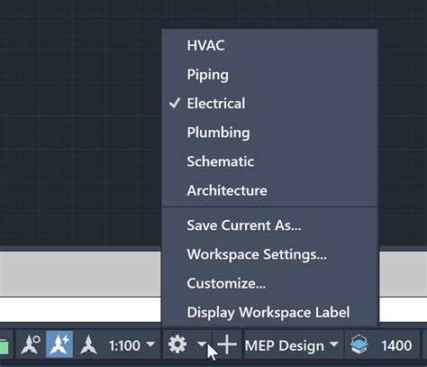 Image result for AutoCAD MEP Workspaces