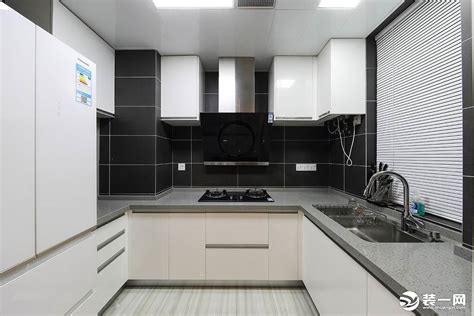 小户型厨房U型设计装修效果图_装信通网效果图