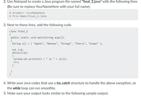 Sample Java Program in Notepad 的图像结果