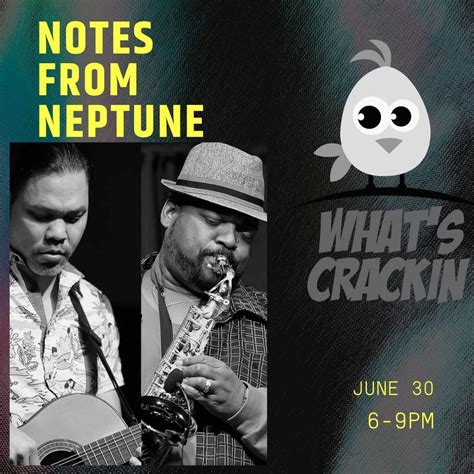 Live Music with Notes from Neptune, What's Crackin Cafe, Mesa, 30 June ...