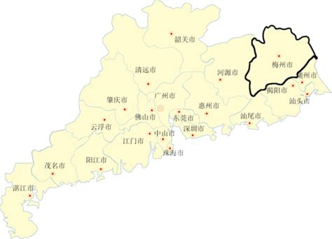 广东省地图政区版高清3 - 广东省地图 - 地理教师网