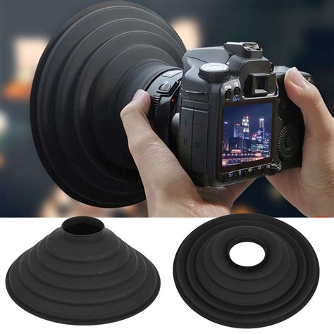 Collapsible Rubber Lens Hood, Folding Lens Hood for Camera Lens, Camera ...