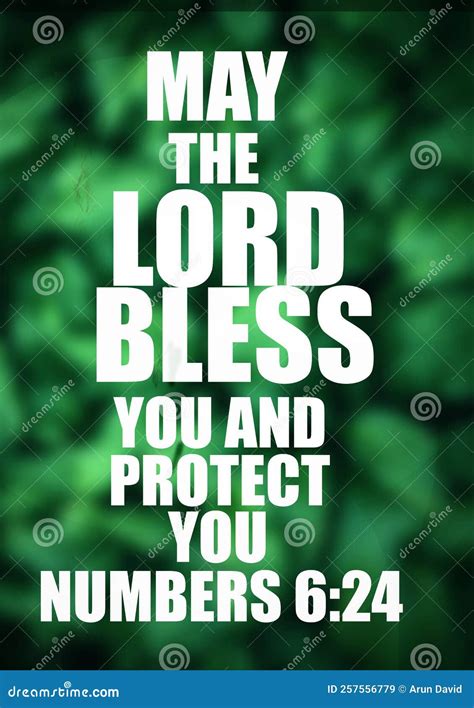 English Bible Veres " May the Lord Bless You and Protect You Numbers 6: ...