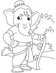 Printable Worksheet: Ganesh Chaturthi- 3 - Hands on Art and Craft ...