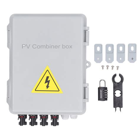 Buy PV Combiner Box, 4 Strings Waterproof IP65 Photovoltaic Solar ...