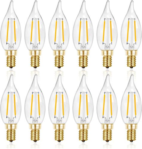 Hizashi 25 Watt Candelabra Bulbs, E12 LED Bulb Dimmable 2700K Soft Warm ...