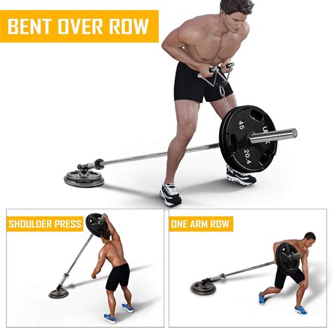 Buy Yes4All T-Bar Row Plate Post Insert Landmine – Fit 2” Olympic Bars ...