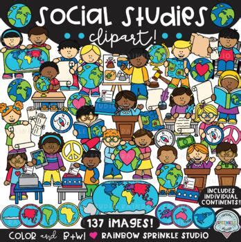 Social Studies Classroom Materials Clipart