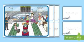 Picture Scenes and Wh- Questions - ESL Question Forms