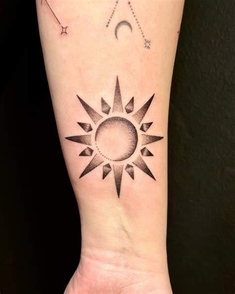 Sun Tattoo Sketch