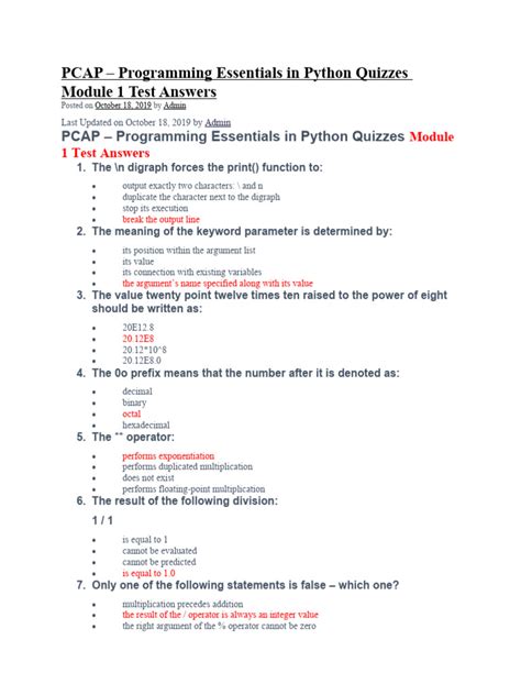 Image result for Pcap Module 4 Test Answers