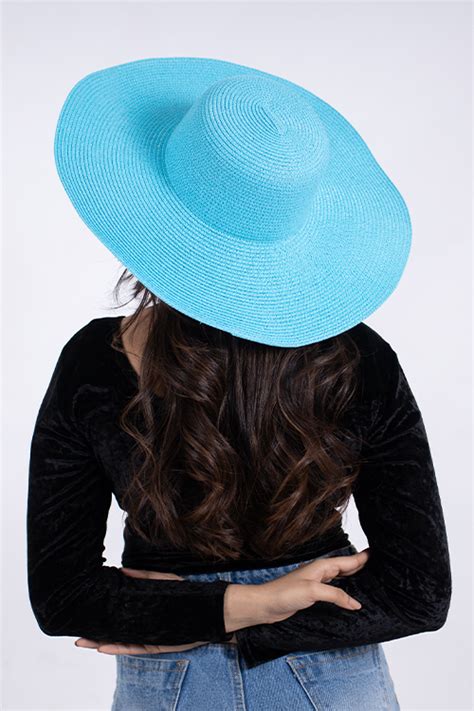 Myaraa Sky Blue Floppy Hat – Okhaistore