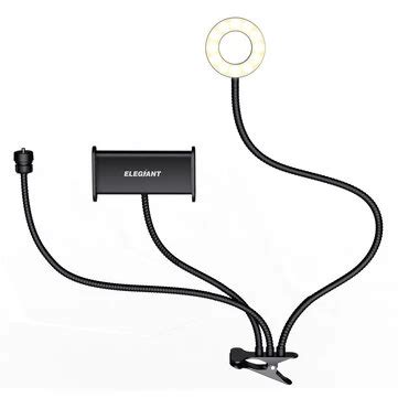 Elegiant egl-07 clip-on selfie light ring 3 lighting mode with phone ...