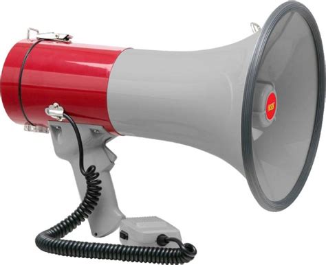 MX Handheld Battery Operated Megaphone with Microphone, Siren, Handheld ...