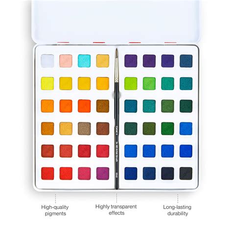 Camel Artist Water Colour Cake |48 Shades + 1 Brush Free Buy Online