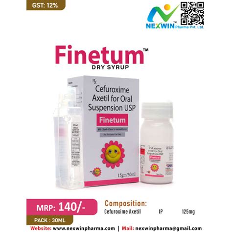 FINETUM™-DRY SYRUP Nexwin Pharma Pvt. Ltd.