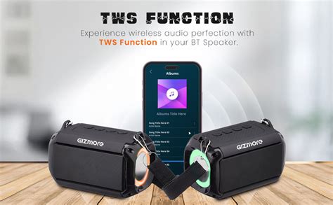GIZMORE DYNAMITE 10W Bluetooth Speaker, 14 Hrs Playtime with TWS ...