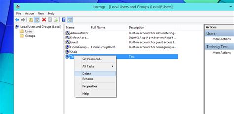 Remove Local User 的图像结果