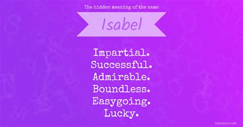 The hidden meaning of the name Isabel | Namious