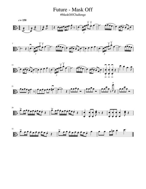 Mask Off Future Flute Notes 的图像结果