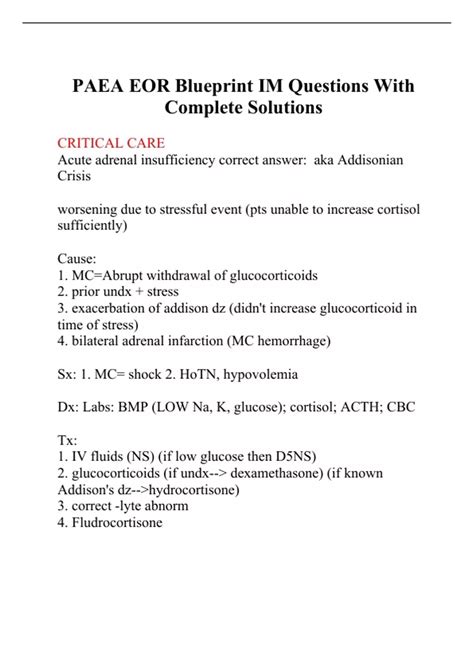 PAEA EOR Blueprint IM Questions With Complete Solutions - PAEA - Stuvia US