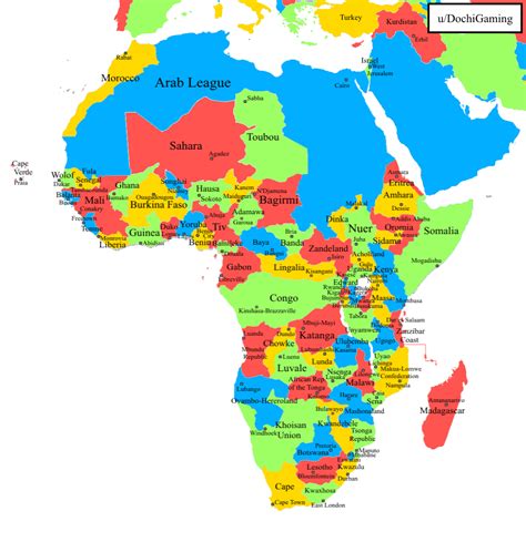 Colorized Map Of African Ethnicities Rmapporn