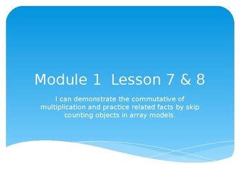 Grade 3 Module 1 Lesson 7 的图像结果