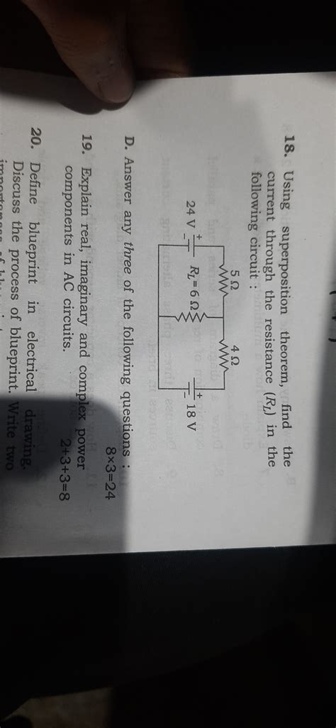 Image result for Find Current Using Superposition Theorem