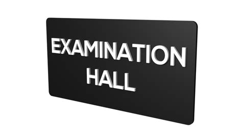 EXAMINATION HALL | EXAMINATION HALL Signage | EXAMINATION HALL Name plate