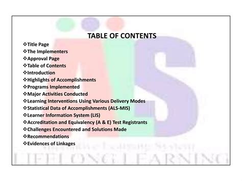 Image result for Alternative Learning System Accomplishment Report