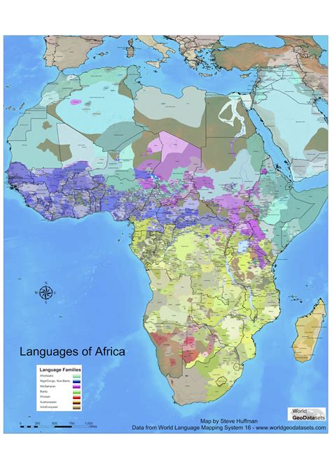 Language family maps