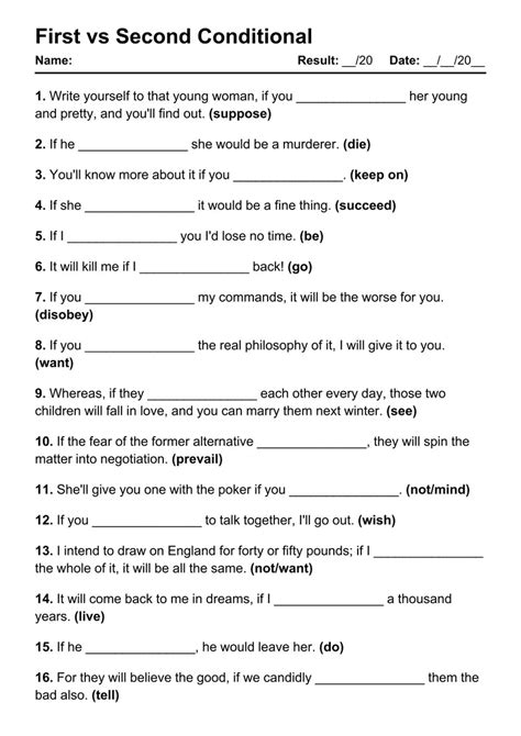 Image result for First vs Second Conditional
