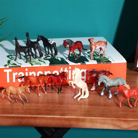 Buy 30 Pcs Plastic Horse Figure Toy Set Horses Party Decoration Mini ...